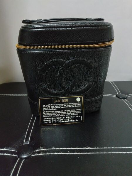 CHANEL シャネル ココマーク バニティバッグ キャビアスキン ブラック