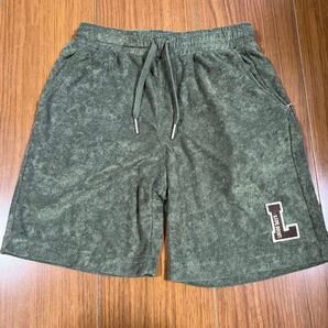 しまむら LOGOS DAYS ロゴスデイズ パイル地 ハーフパンツ 120cm カーキ ボトムス 新品 未使用