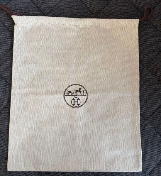 未使用 HERMES エルメス 巾着袋 布袋 保存袋 バッグ用 44×37 ⑤