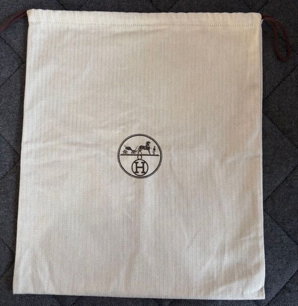 HERMES エルメス 巾着袋 布袋 保存袋 バッグ用 44×37 ④