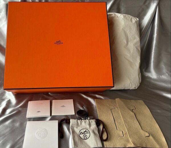 HERMES エルメス ケリー バーキン 空箱 ボックス BOX オレンジ 収納 インテリア 空き箱 バッグ用