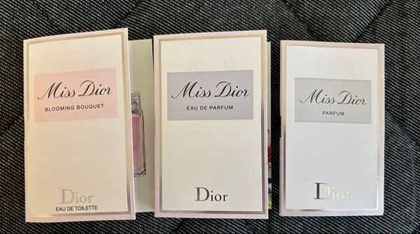 新品未使用品Miss Dior 香水サンプルセット 3種 ミスディオール