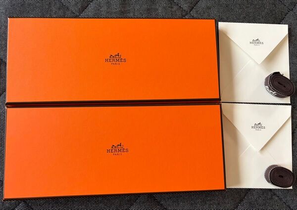 HERMES エルメス チャーム 空箱 リボン 薄紙 取扱説明書タグ 封筒