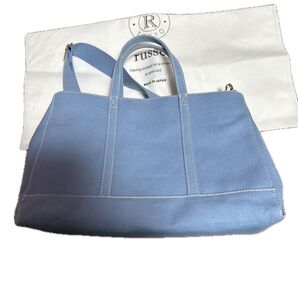 russet 2way トートバッグ ショルダーバッグ キャンバス ブルー