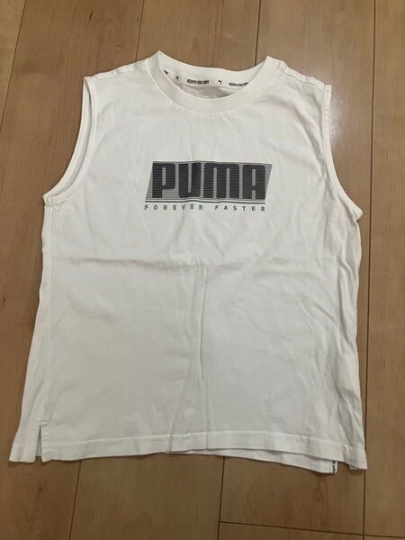 PUMA ノースリーブシャツ ホワイト 130センチ