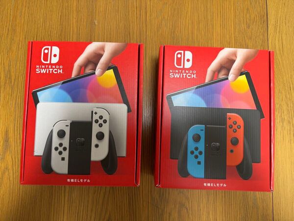 2個セット Nintendo Switch 有機ELモデル ホワイト ネオン