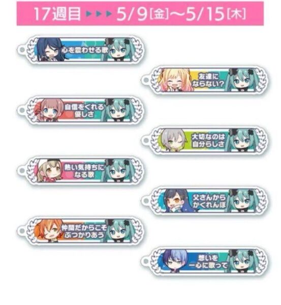 プロセカ 入場特典 アクリル称号キーホルダー