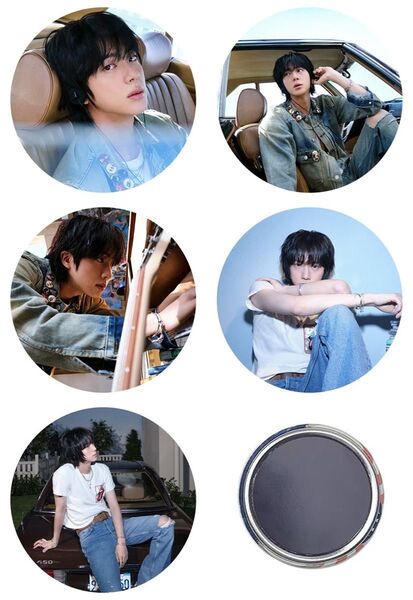 bts ジン マグネット 5点 1500円 磁石 韓国グッズ 写真 フォト