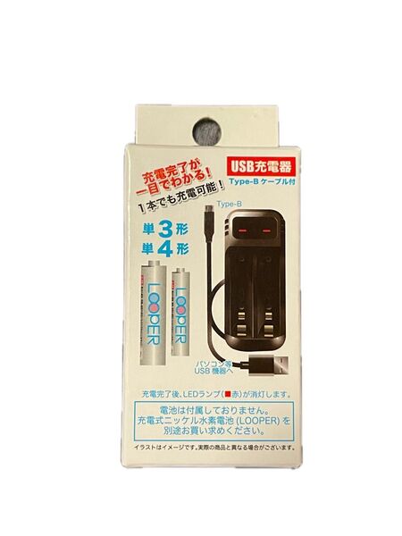 ニッケル水素電池専用 USB 充電器 ダイソー