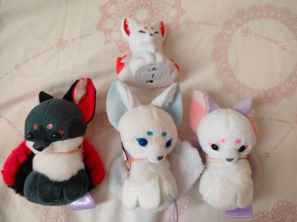 【新品タグ付4個セット】ちょコンとキツネ 九尾さま