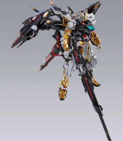 【美品】METAL BUILD ガンダムアストレイ ゴールドフレーム&ライトニングストライカー(オルタナティブストライク Ver.