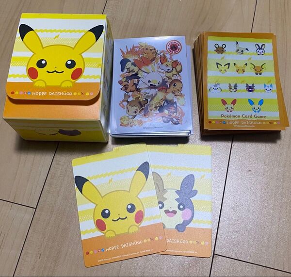 ほっぺ大集合 デッキケース&スリーブ&タイプファイターズ炎 スリーブ 3点セット