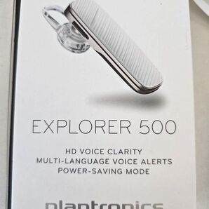 Plantronics Explorer 500 Bluetooth ヘッドセット 白 プラントロニクス poly イヤホン