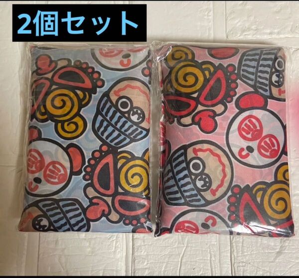 新品未使用 ヒスミニ柄エコバッグ 2個セット ピンク ブルー