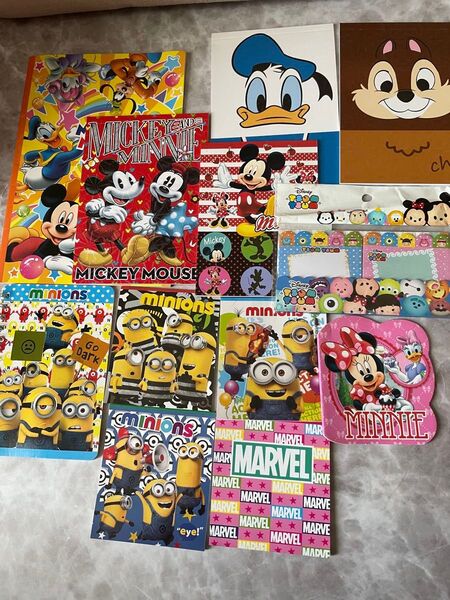 ディズニー ノート メモ帳 付箋 12点 おまとめ売り
