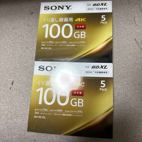 SONY 5BNE3VEPS2 BD-RE 100GB 2セット