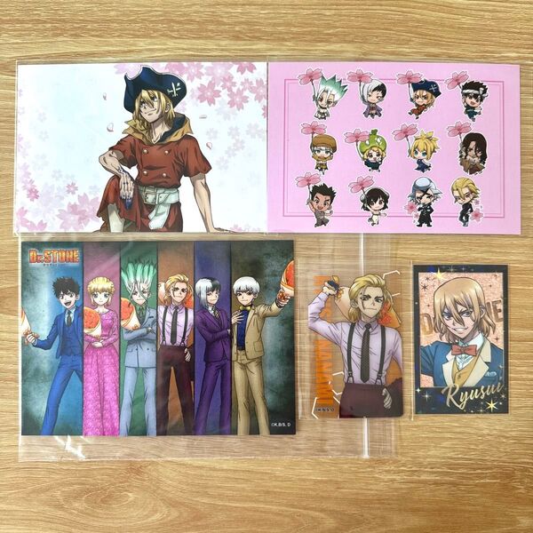 【セット売り】「Dr.STONE」コラボカフェ 「バー・フランソワ」オリジナルグッズ他 七海龍水