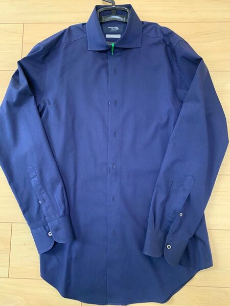 鎌倉シャツ ネイビー ワイシャツ スリムフィット サイズ40/84