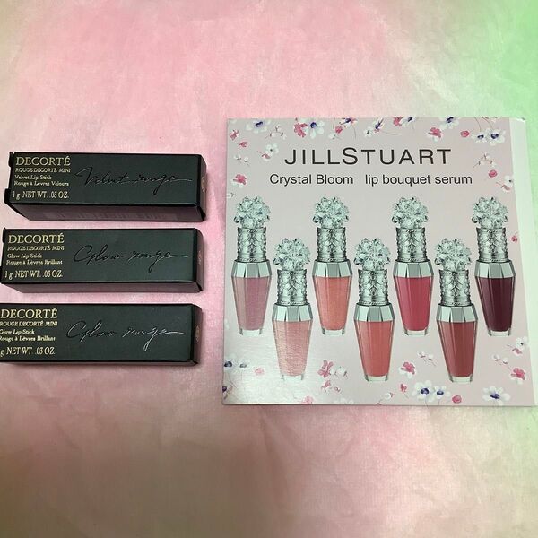 コスメデコルテ ルージュ デコルテ ミニ ジルスチュアート クリスタルブルーム リップブーケ セラム サンプル