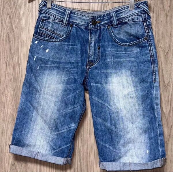 【Mサイズ】【値下げ不可】メンズ レディース デニムジーンズ パンツ ハーフパンツ ショートパンツ