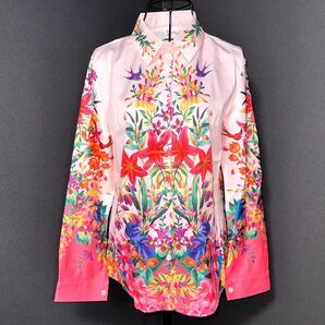【説明欄必読】【即購入OK】【新品未使用】【値下げ不可】レディース シャツ 長袖 ピンク 花柄 フラワー 総柄