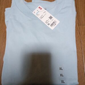 新品ユニクロ、ユニクロ新品、ユニクロ エアリズム、コットンクルーネックT 、XL 未使用、大きいサイズ、エアリズムTシャツ