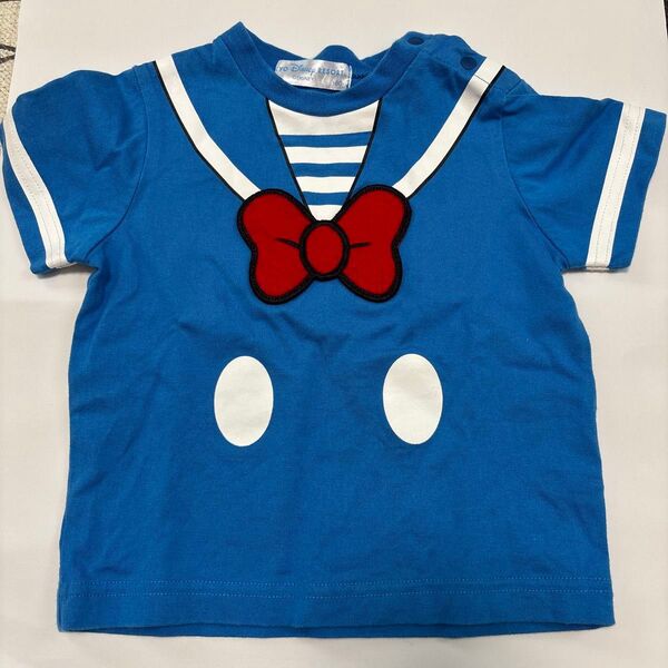 ディズニー ドナルド なりきり Tシャツ ベビー服 80