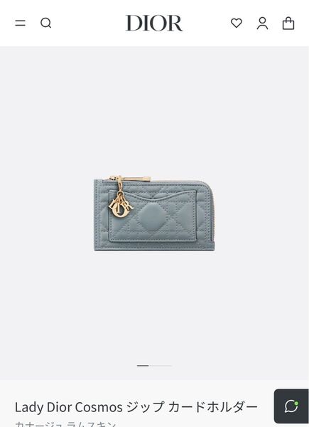 Lady Dior Cosmos レディディオール ジップ カードホルダー カードケース 小銭入れ カナージュ ラムスキン