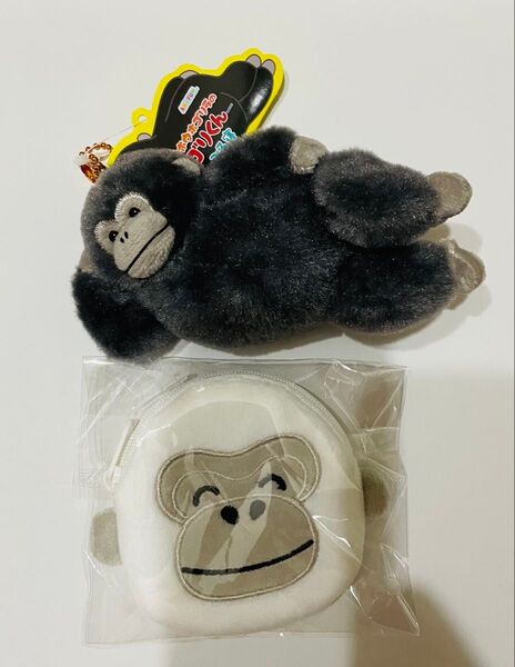 ウホウホゴリラのゴリくん ごろ寝 VMC 1種 マスコット ぬいぐるみ ポーチ
