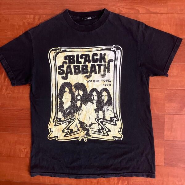 2004年コピーライト BLACK SABBATHブラックサバス Tシャツ ブラック M