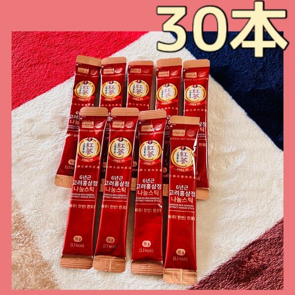 高麗人参濃縮 6年根高麗紅参精スティック10g 30本 ds-13