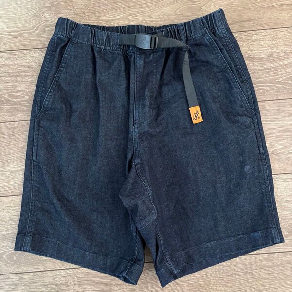 試着のみ グラミチ DOORS 別注 デニム ショート M フェス ネイビー GRAMICCI クライミング ハーフパンツ