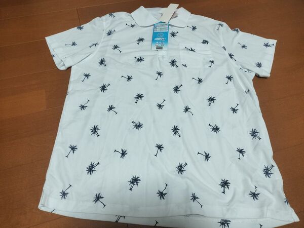【半袖シャツ 4L】 FIBER DRY 半袖 シャツ さらっとドライ ポロシャツ 総柄