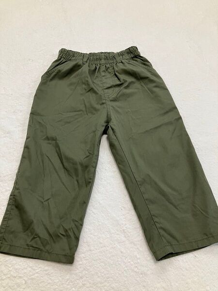 キッズ ハーフパンツ カーキ 140 小さめ