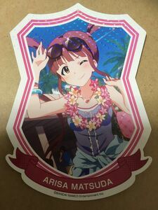 ☆アイドルマスター ミリオンライブ ミリマス ミリシタ ナムコ ガラポン くじ D賞 ダイカット ポストカード 松田亜利沙 ☆