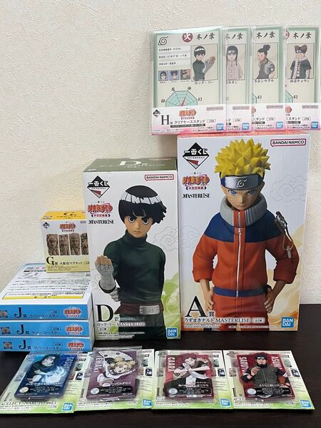 一番くじ NARUTO A賞 うずまきナルト D賞 ロック・リー フィギュア