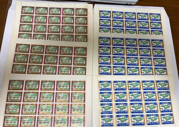 記念切手シート まとめ売り 未使用 2種類