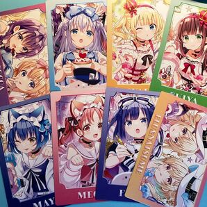 8枚セット【ご注文はうさぎですか?】東京アニメセンター 渋谷 カード マヤ メグ フユ エル ナツメ
