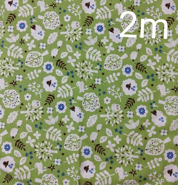 サザンクロス ドビークロス 和柄 動物たち 未使用 110×200