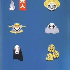 【新品】スタジオジブリ★千と千尋の神隠し のれん 「吉祥 ブルー」 カオナシ