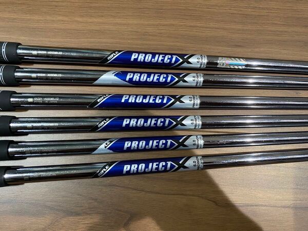 PROJECT X 6.0 #5〜p 6本セット シャフト 単品 プロジェクトX pjx トゥルーテンパー S SX X マキロイ