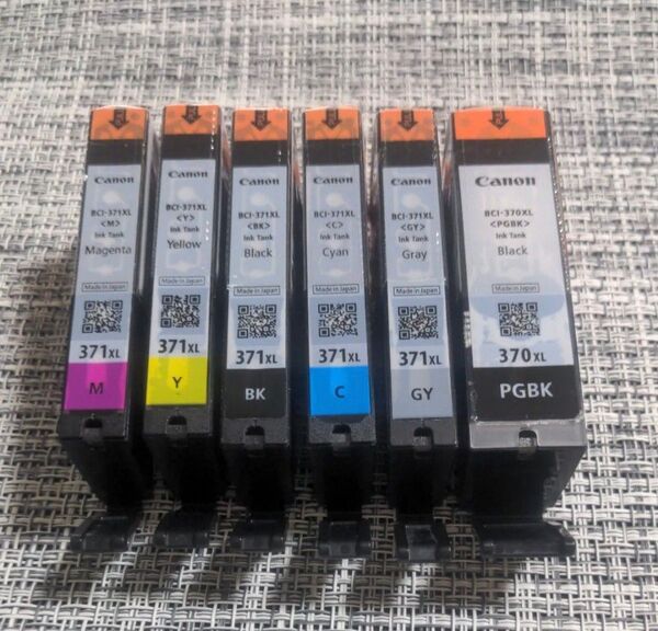 大容量タイプ Canon BCI-370XL BCI-371XL 6本 6個 純正インク BCI-371XL+370XL キヤノン