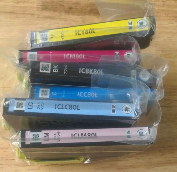 純正 IC6CL80L 6色セット インクカートリッジ EPSON 新品未使用 エプソンとうもろこし