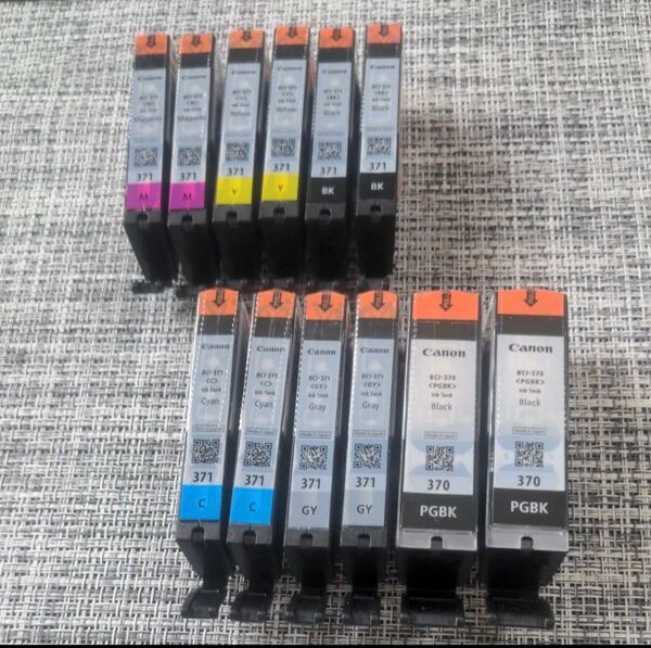 標準タイプ Canon BCI-370 BCI-371 12本 12個 純正インク BCI-371+370 キヤノン 大容量 6色