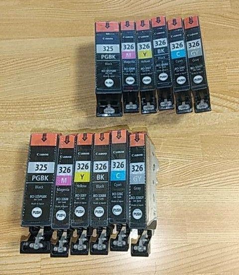 純正 BCI-325 BCI-326 12本 インク キヤノン Canon 6色パック