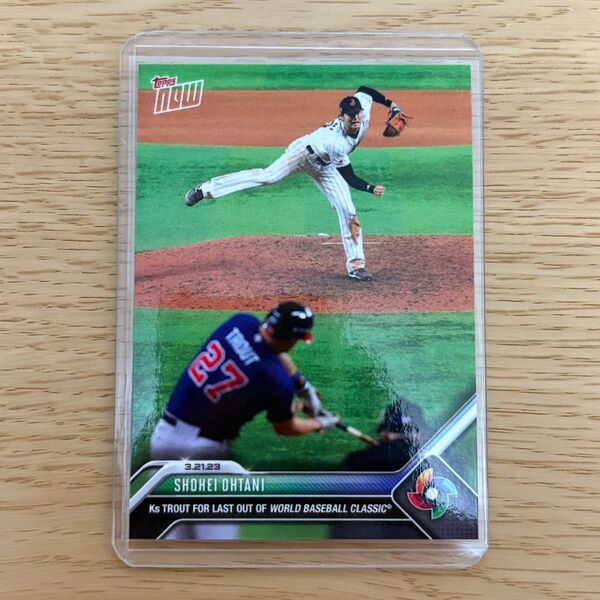 Topps now WBC 2023 大谷 トラウト WBC-71 71 WBC優勝 MLB ロサンゼルスドジャース ドジャース