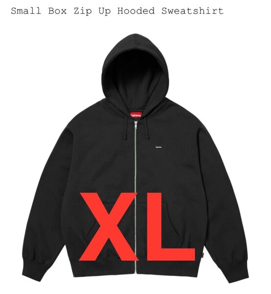 Supreme Small Box Zip Up Hooded Black シュプリーム