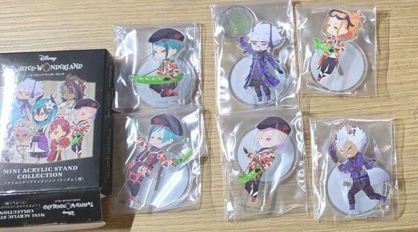 ツイステ ミニアクリルスタンド ビーンズカモ アズール ジェイド フロイド ヴィル ジャック ケイト