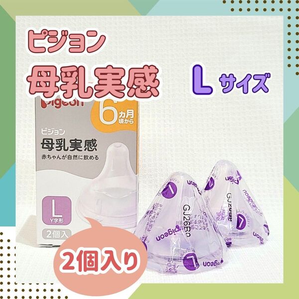 ピジョン 母乳実感 乳首 哺乳瓶 6ヶ月 保育園 ベビー用品 離乳食 授乳 里帰り 育児 ミルク 授乳 予備 Y字形 L2個