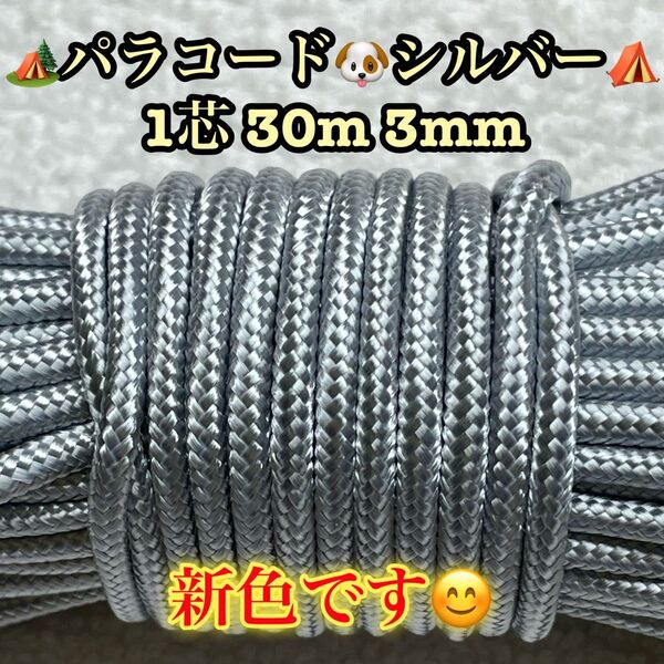 パラコード 1芯 30m 3mm 16番 手芸とアウトドアなど用